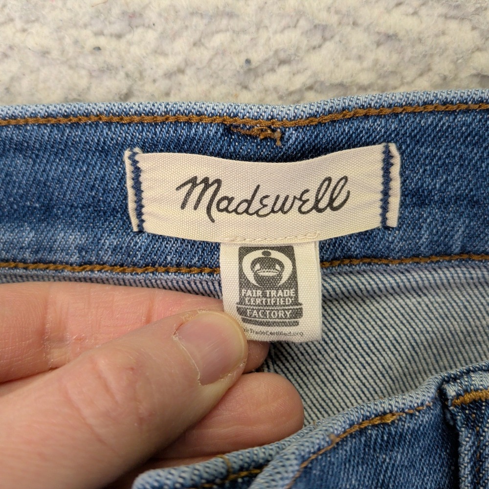 Madewell Stovepipe High-Rise Straight Leg Jeans Blue NF121 Womens 28‎ - Picture 3 of 10